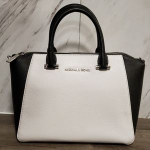 MICHAEL KORS 'Nolita' medium black/white satchel
